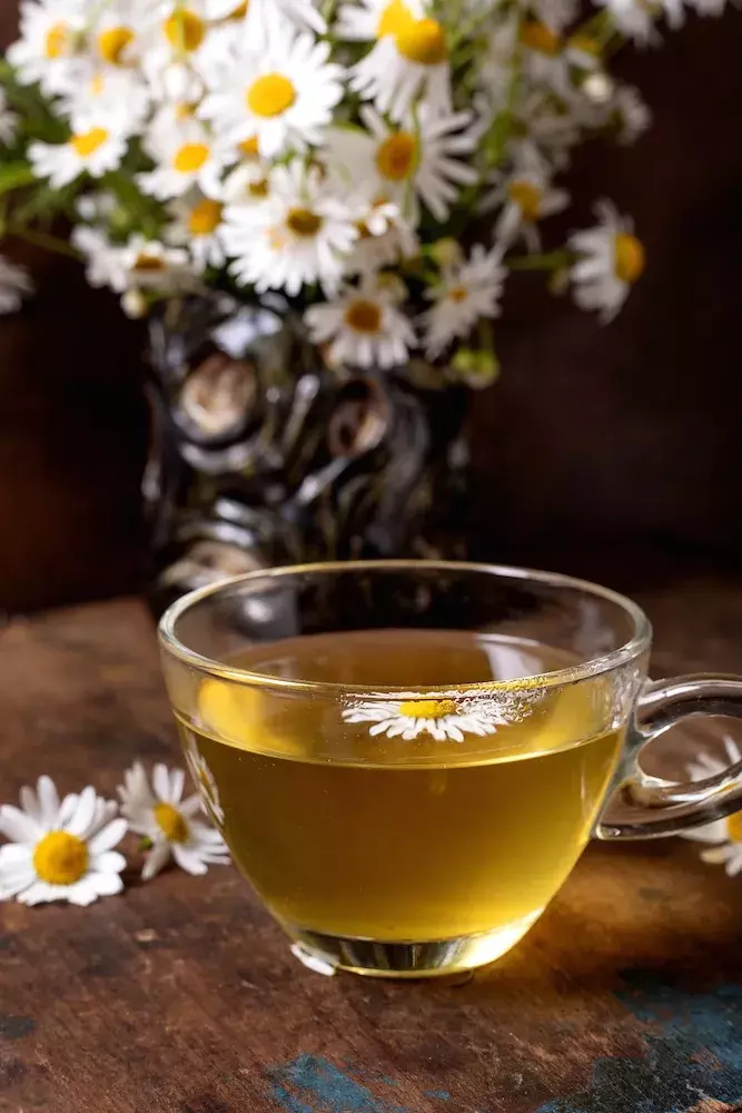 Chávena com Chá de camomila